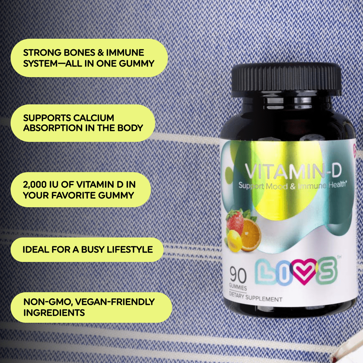 Vitamin D (2,000 IU)-3