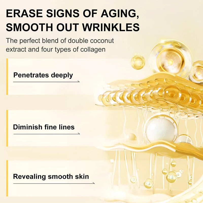 Collagen Anti Wrinkle Face Serum Whitening Hyaluronic Acid Anti Aging Facial Essence Lifting Firming Skin Care