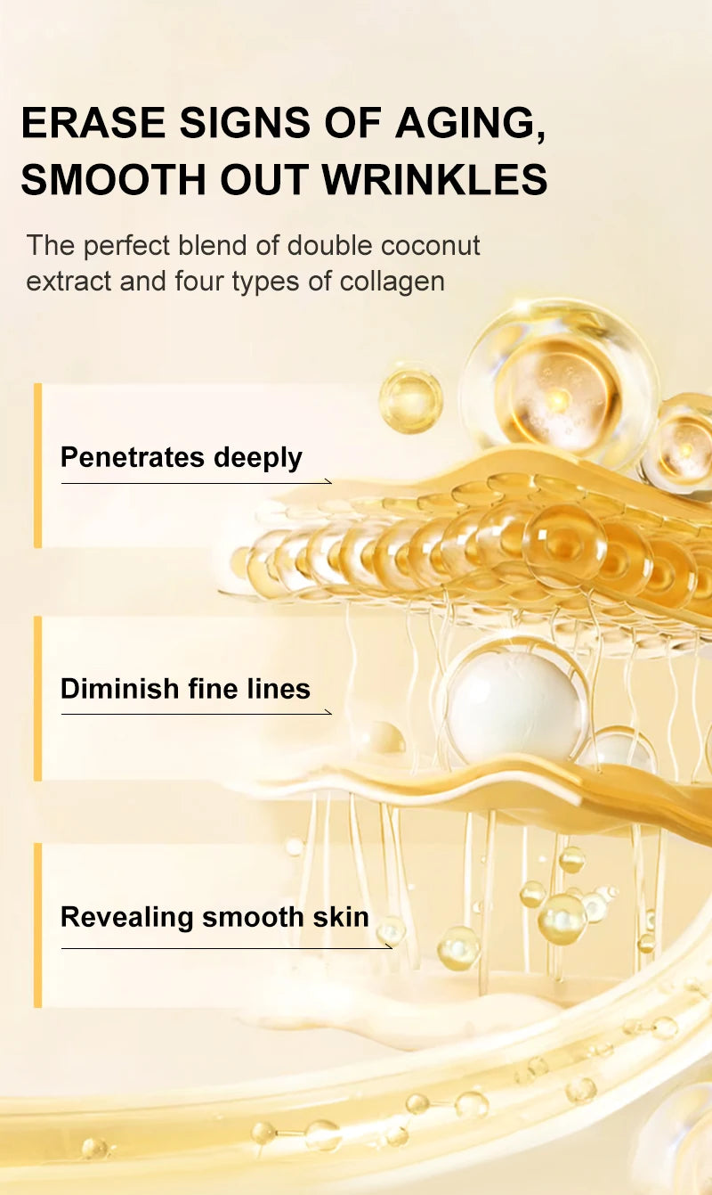 Collagen Anti Wrinkle Face Serum Whitening Hyaluronic Acid Anti Aging Facial Essence Lifting Firming Skin Care