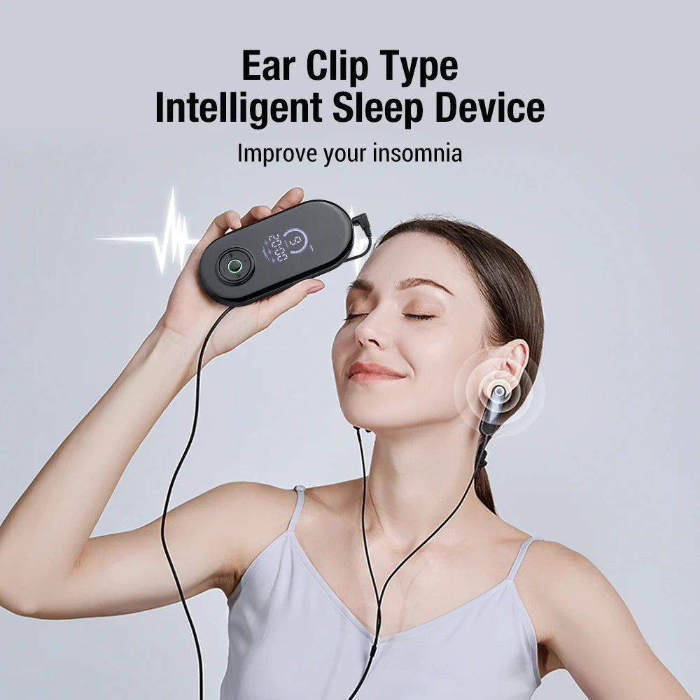 CES Therapy Sleep Aid Device Relieve Insomnia Fast Sleep Reduce Anxiety Cranial Electrotherapy Stimulation Improve Sleeping Aids