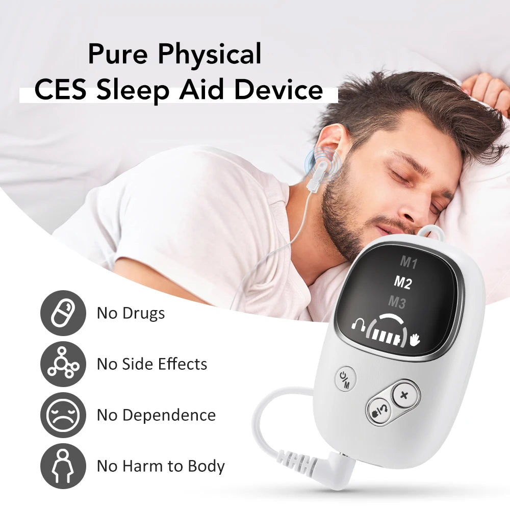 Handheld Sleep Aid Device Relieve Insomnia Instrument Help Sleep Anxiety CES Therapy Relaxatio Pressure Relief Sleep Device