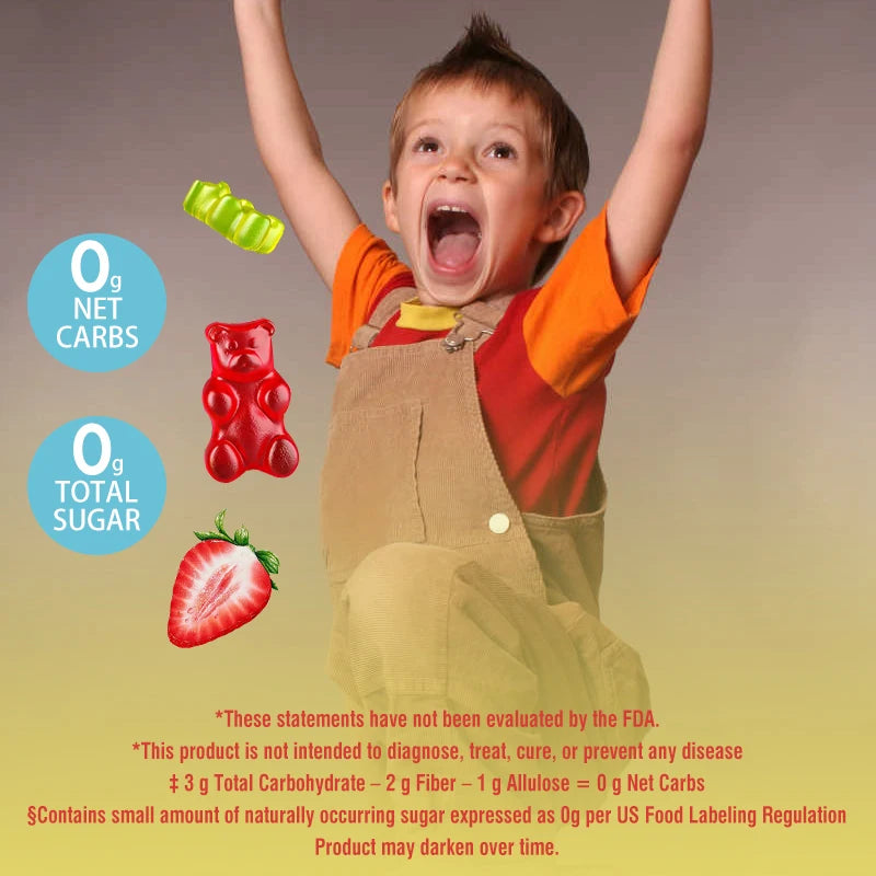 Children's Multivitamin Gummies, Sugar-Free Gummies with Vitamins C, D, B6 and Zinc, Flaxseed Oil Omega 3 ALA