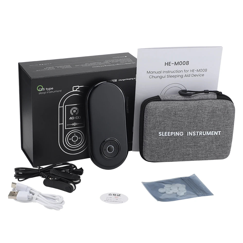 CES Therapy Sleep Aid Device Relieve Insomnia Fast Sleep Reduce Anxiety Cranial Electrotherapy Stimulation Improve Sleeping Aids