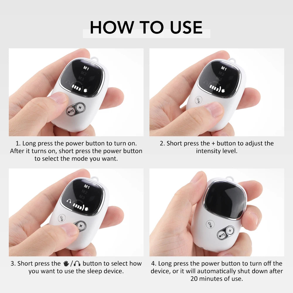 Handheld Sleep Aid Device Relieve Insomnia Instrument Help Sleep Anxiety CES Therapy Relaxatio Pressure Relief Sleep Device