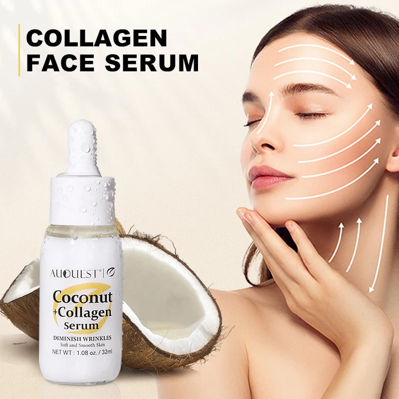 Collagen Anti Wrinkle Face Serum Whitening Hyaluronic Acid Anti Aging Facial Essence Lifting Firming Skin Care