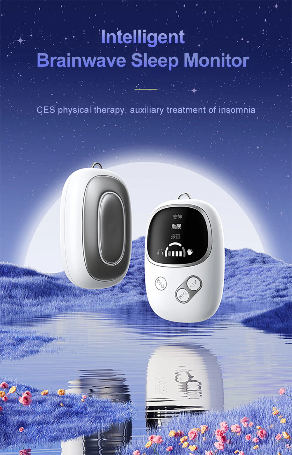 Handheld Sleep Aid Device Relieve Insomnia Instrument Help Sleep Anxiety CES Therapy Relaxatio Pressure Relief Sleep Device
